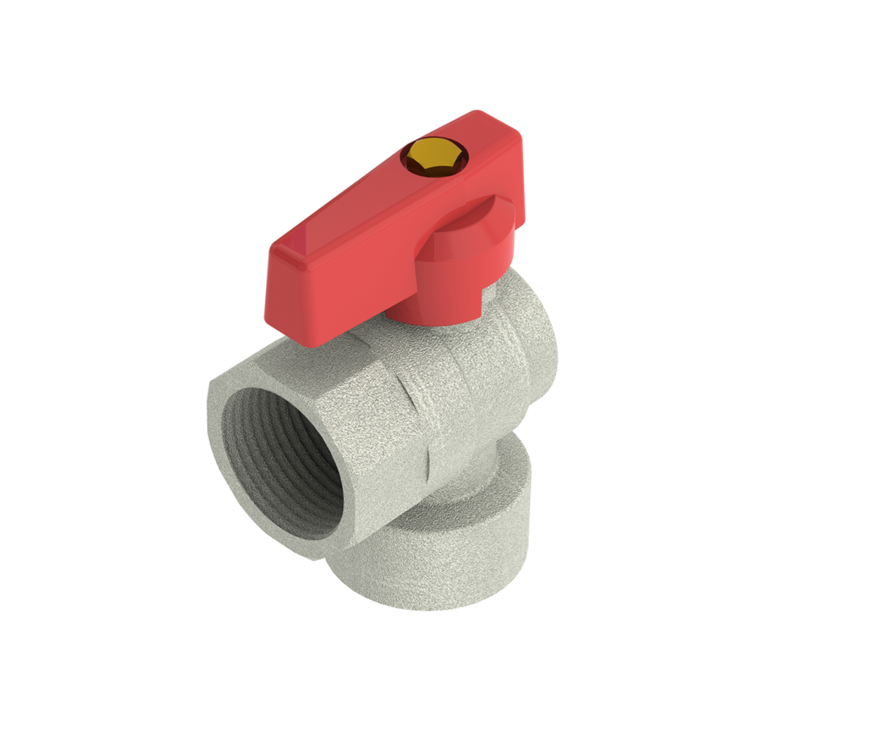Palloventtiili kulma puaninen 3/4" x 3/4" sk