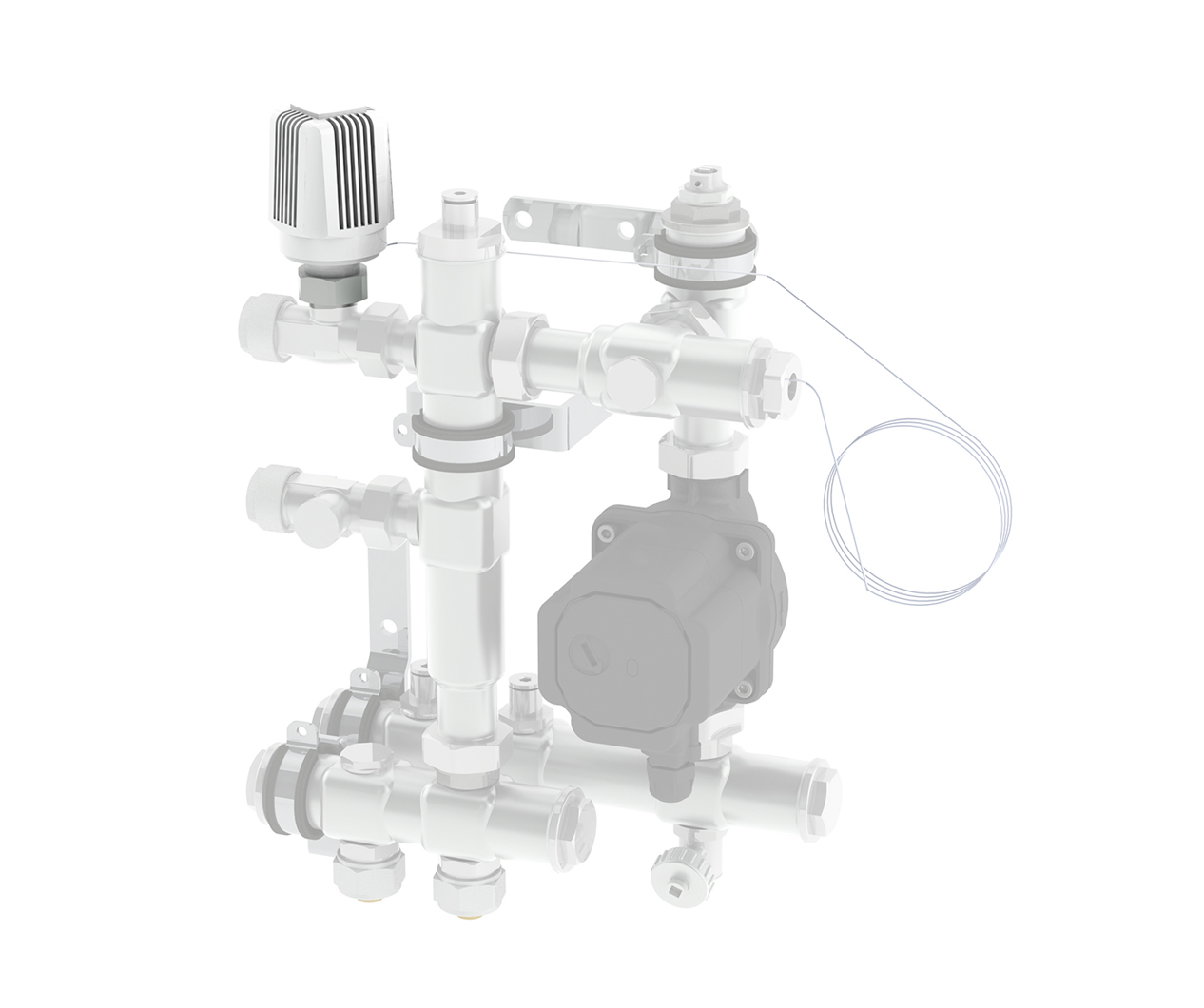 Itsesäätyvä termostaatti vesi M28 x 1,5