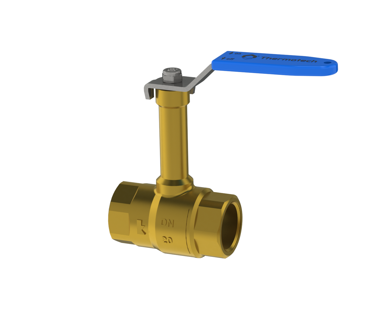 Suora palloventtiili 1 1/2" sk korkea kahva