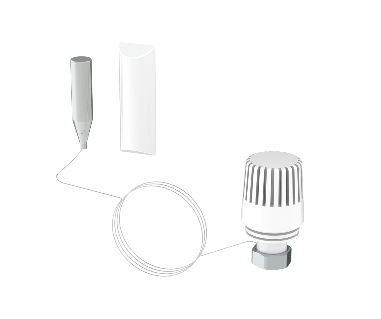 Itsesäätyvä termostaatti ilma M30 x 1,5 kapillaariputki